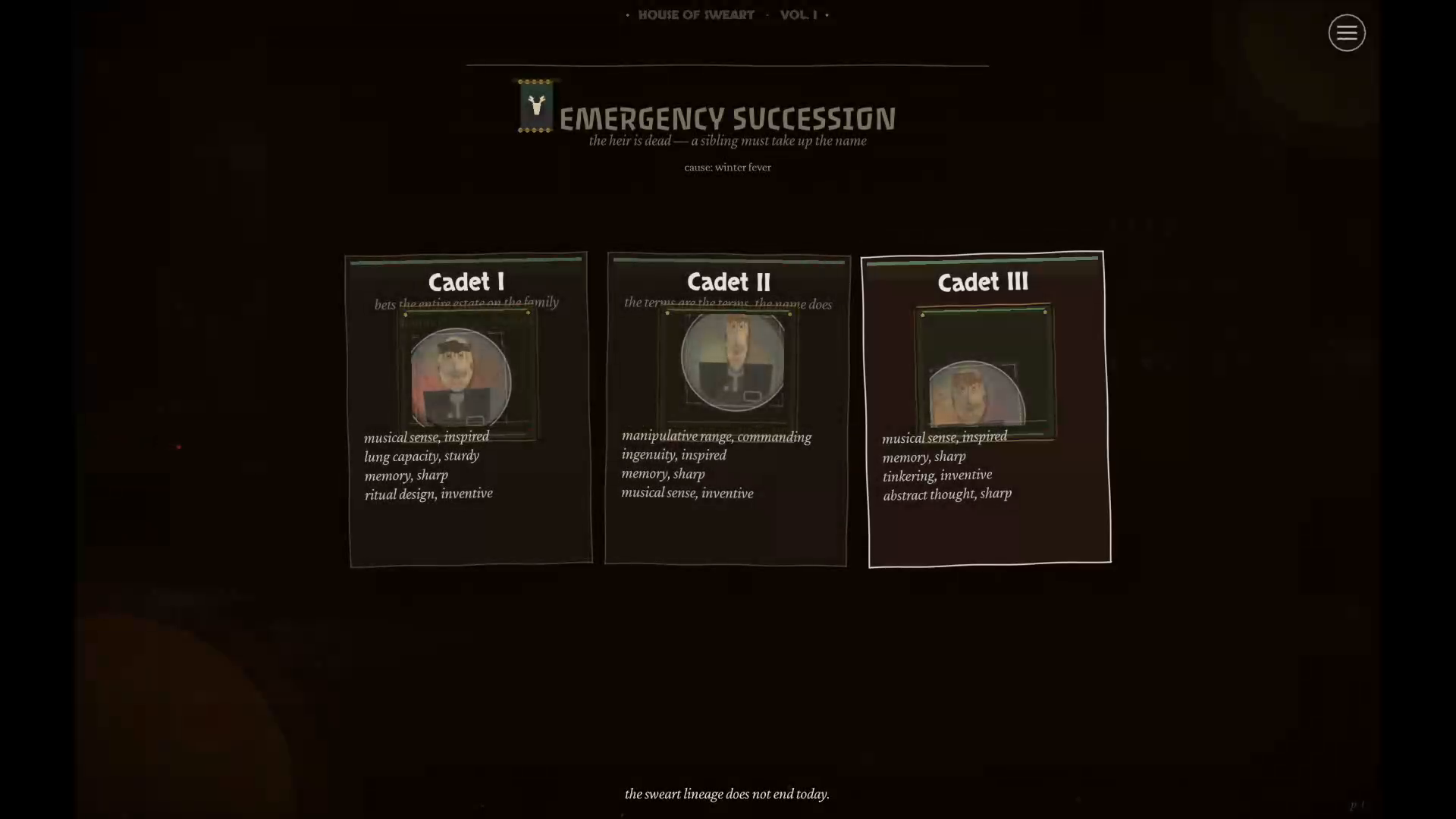 Resolve an emergency succession