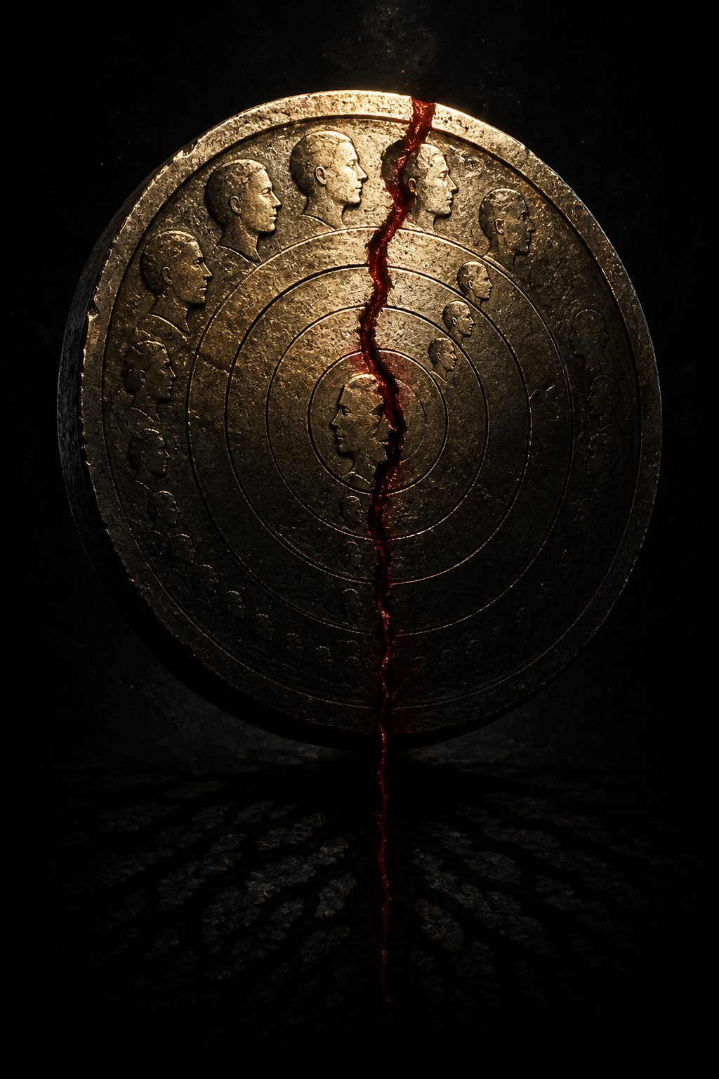 The ancestral Bloodweight coin bearing many generations